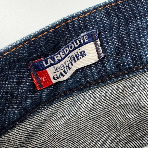 Jean Paul Gaultier Le Redoute Corset Back Dark Wash Jeans Size US 12 - Picture 5 of 7